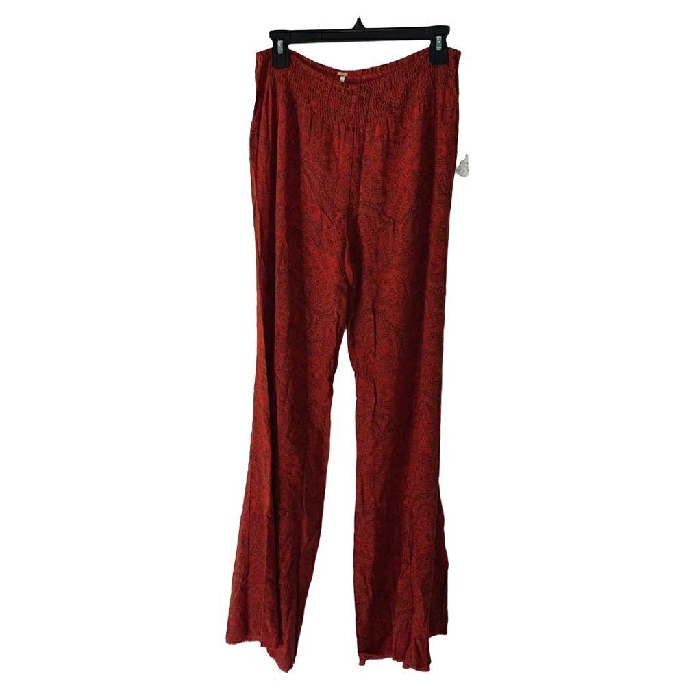 NWT Free People Womens Lounge Pants Size Small S Wide Leg Spice Combo Pure Rayon - Picture 11 of 12
